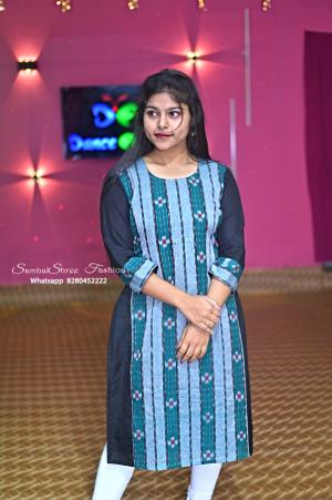 pragu_ ji in Beautiful Sambalpuri Handloom Design Dress Style in Sambalpuri  Dress Pic Credit - @__pragu_ #SambalpuriHandloom… | Fashion, Dress, Dresses